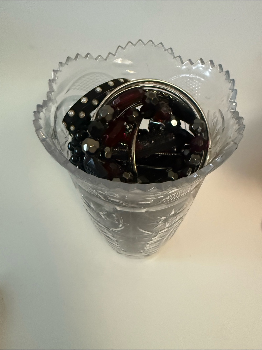 Jewelry Jar of Black Jewelry